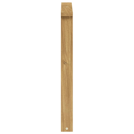 Armstödmodul 2 pcs Vit 60 x 6 x 61 cm Massivt Akaciaträ