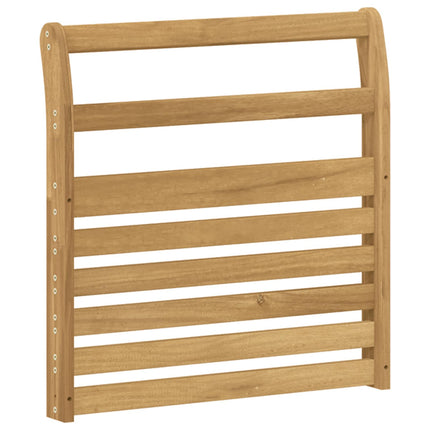Armstödmodul 2 pcs Vit 58,5 x 8 x 60 cm Massivt Akaciaträ