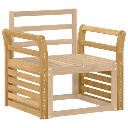 Armstödmodul 2 pcs Vit 58,5 x 8 x 60 cm Massivt Akaciaträ