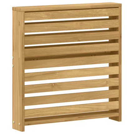 Armstödmodul 2 pcs Vit 58,5 x 10 x 61 cm Massivt Akaciaträ