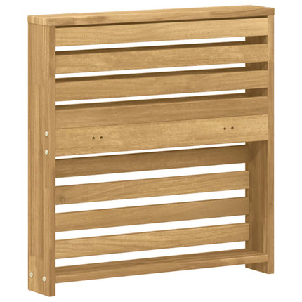 Armstödmodul 2 pcs Vit 58,5 x 10 x 61 cm Massivt Akaciaträ
