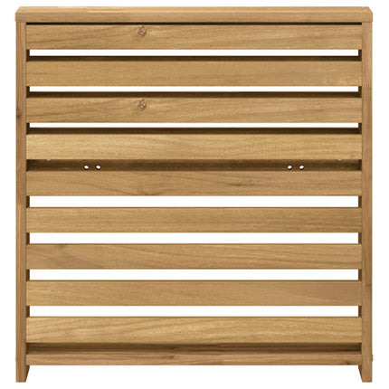 Armstödmodul 2 pcs Vit 58,5 x 10 x 61 cm Massivt Akaciaträ