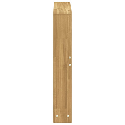 Armstödmodul 2 pcs Vit 58,5 x 10 x 61 cm Massivt Akaciaträ