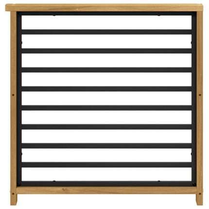 Armstödmodul 2 pcs Vit 60 x 6 x 61 cm Massivt Akaciaträ