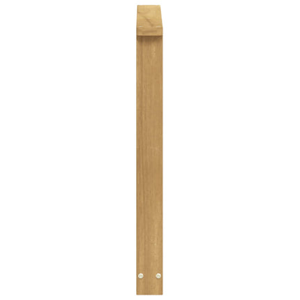 Armstödmodul 2 pcs Vit 60 x 6 x 61 cm Massivt Akaciaträ