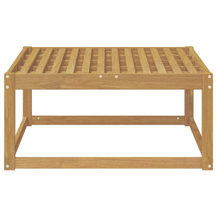 Utomhuspall Massivt Akaciaträ Vit 79 x 79 x 37 cm