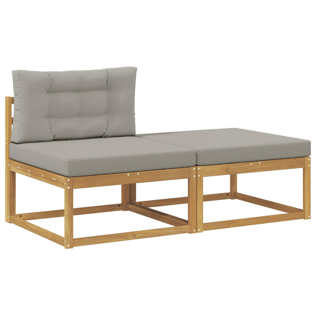 2 Stycke Utomhuspall Polyester Vit