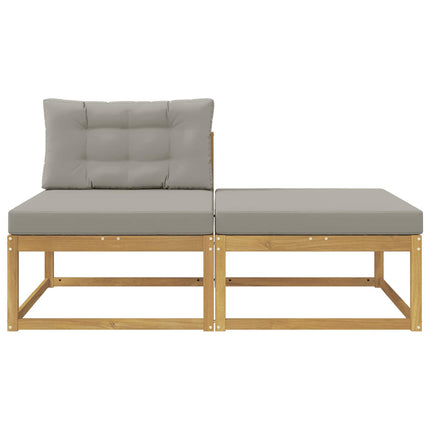 2 Stycke Utomhuspall Polyester Vit