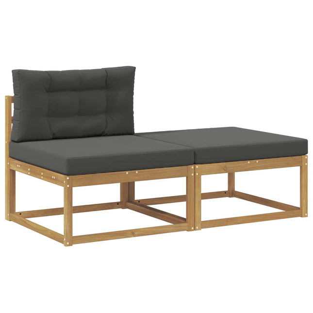 2 Stycke Utomhuspall Polyester Vit