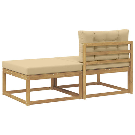 2 Stycke Utomhuspall Polyester Vit