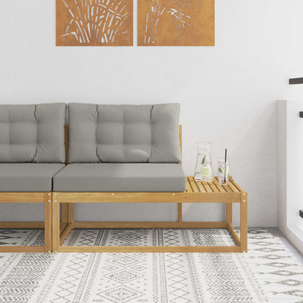 Modulsoffa utomhus med kudde Vit 115 x 83 x 73 cm Polyester
