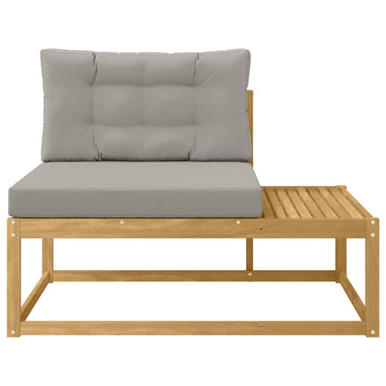 Modulsoffa utomhus med kudde Vit 115 x 83 x 73 cm Polyester