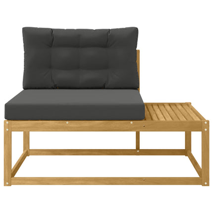 Modulsoffa utomhus med kudde Vit 115 x 83 x 73 cm Polyester