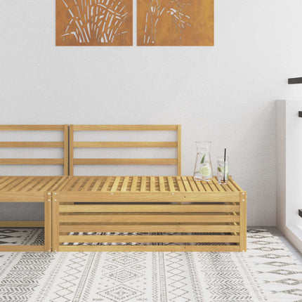 Utomhus modulsoffa Vit 115 x 83 x 73 cm Massivt Akaciaträ