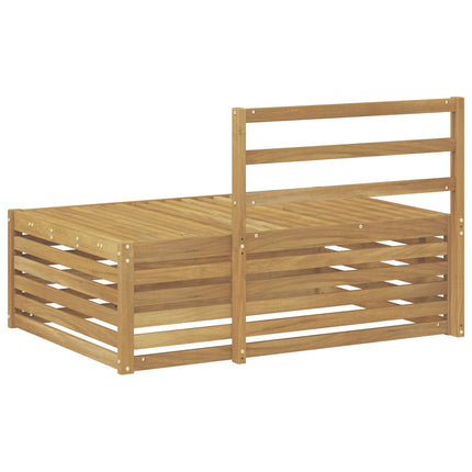Utomhus modulsoffa Vit 115 x 83 x 73 cm Massivt Akaciaträ