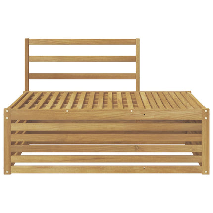 Utomhus modulsoffa Vit 115 x 83 x 73 cm Massivt Akaciaträ