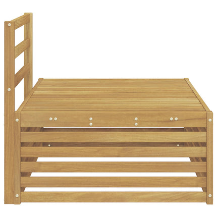 Utomhus modulsoffa Vit 115 x 83 x 73 cm Massivt Akaciaträ