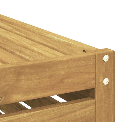 Utomhus modulsoffa Massivt Akaciaträ Vit