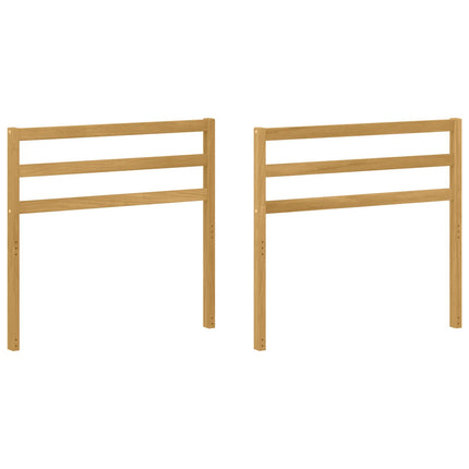 Armstödmodul 2 pcs Vit 79 x 4 x 73 cm Massivt Akaciaträ