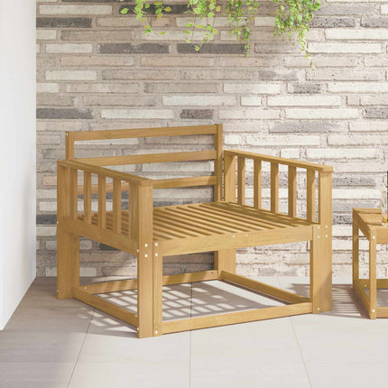Modul för armstöd 2 pcs Vit 80 x 6 x 61 cm Massivt Akaciaträ