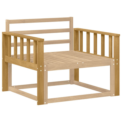 Modul för armstöd 2 pcs Vit 80 x 6 x 61 cm Massivt Akaciaträ
