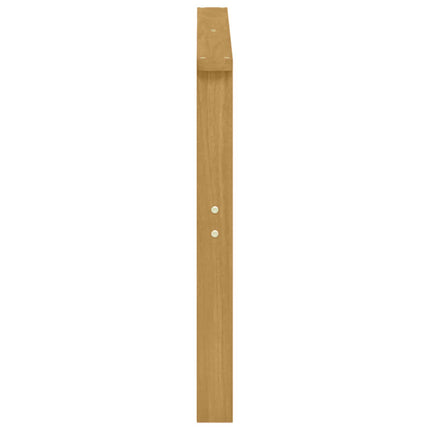 Modul för armstöd 2 pcs Vit 80 x 6 x 61 cm Massivt Akaciaträ