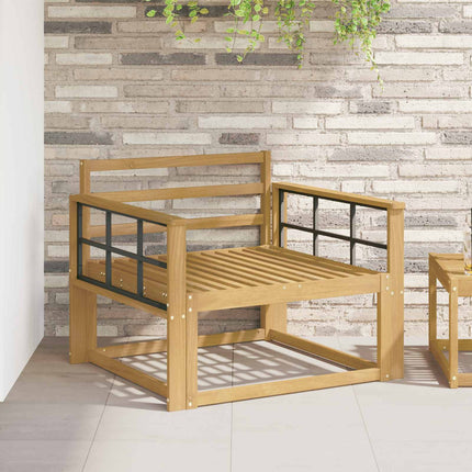 Armstödmodul 2 pcs Vit 80 x 6 x 61 cm Massivt Akaciaträ