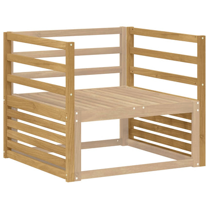 Armstöd modul 2 pcs Vit 79 x 4 x 73 cm Massivt Akaciaträ