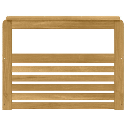 Armstödmodul 2 pcs Vit 79 x 6 x 61 cm Massivt Akaciaträ