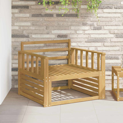 Armstödmodul 2 pcs Vit 80 x 6 x 61 cm Massivt Akaciaträ