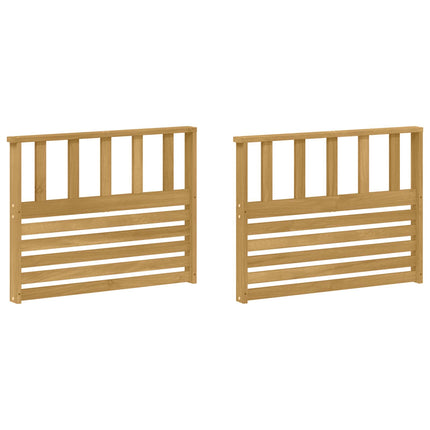 Armstödmodul 2 pcs Vit 80 x 6 x 61 cm Massivt Akaciaträ