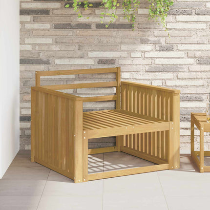 Armstödmodul 2 pcs Vit 80 x 6 x 61 cm Massivt Akaciaträ