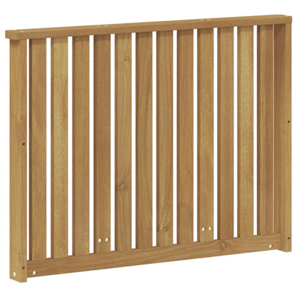 Armstödmodul 2 pcs Vit 80 x 6 x 61 cm Massivt Akaciaträ