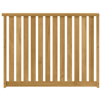Armstödmodul 2 pcs Vit 80 x 6 x 61 cm Massivt Akaciaträ