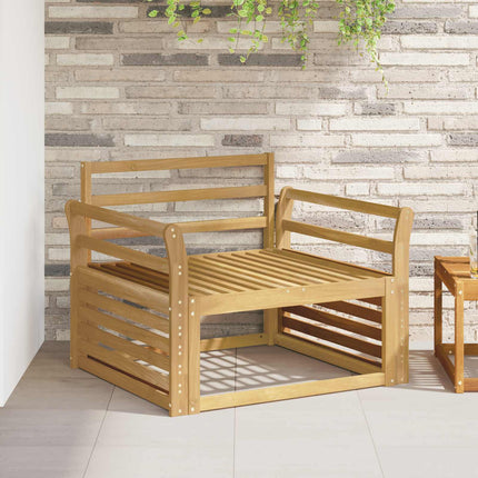Armstödmodul 2 pcs Vit 78,5 x 8,5 x 60 cm Massivt Akaciaträ