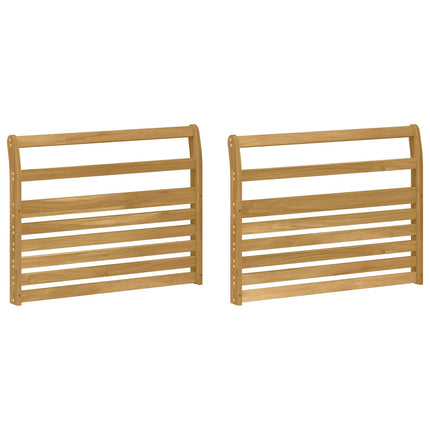 Armstödmodul 2 pcs Vit 78,5 x 8,5 x 60 cm Massivt Akaciaträ