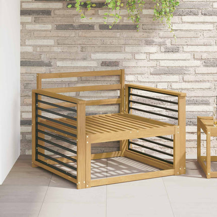 Armstödmodul 2 pcs Vit 80 x 6 x 61 cm Massivt Akaciaträ