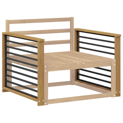 Armstödmodul 2 pcs Vit 80 x 6 x 61 cm Massivt Akaciaträ