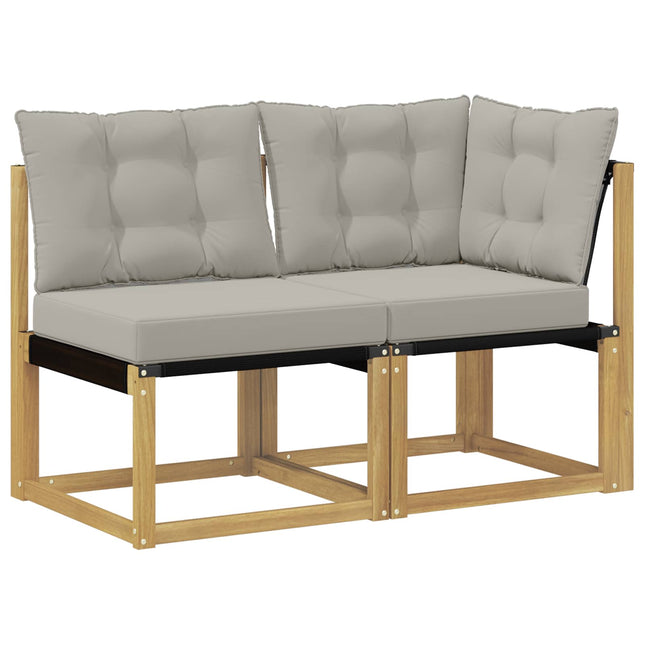2 st Modulsoffa utomhus mitt och hörn Vit