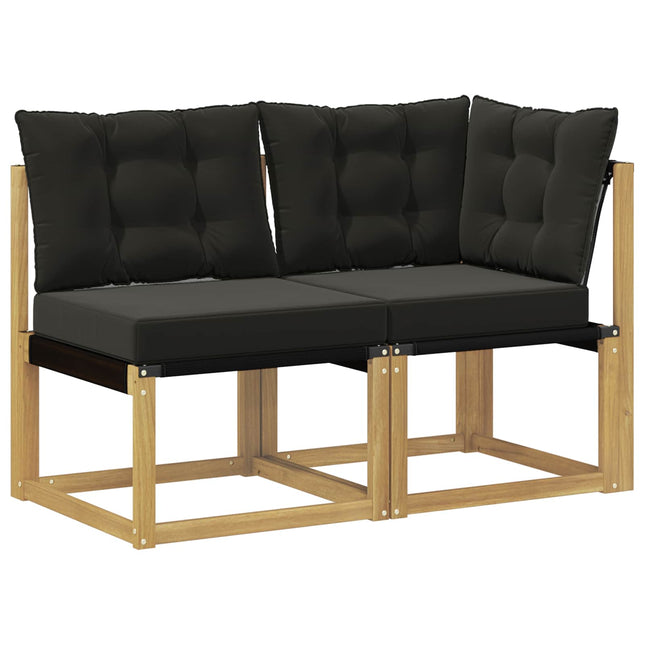 2 st Modulsoffa utomhus mitt och hörn Vit