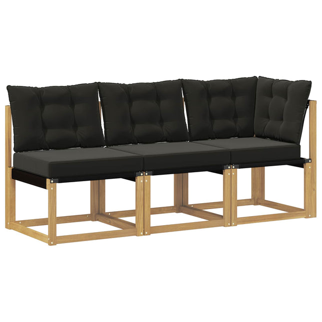 3 st Modulsoffa utomhus mitt och hörn Vit