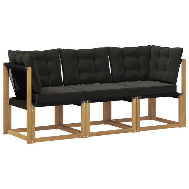 3 st Modulsoffa utomhus mitt och hörn Vit