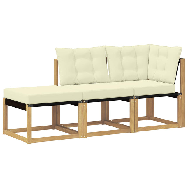 3 st Sektionell Soffa Enheter Vit