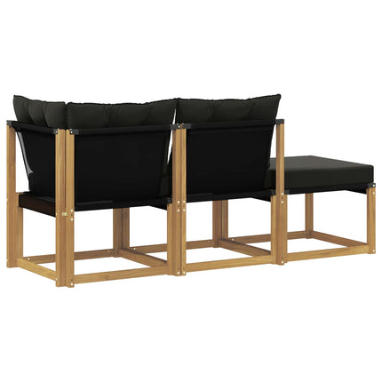 Sektionell Soffa Enheter med kudde 3 Stycke Vit