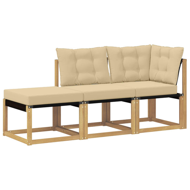 3 st Sektionell Soffa Enheter Vit