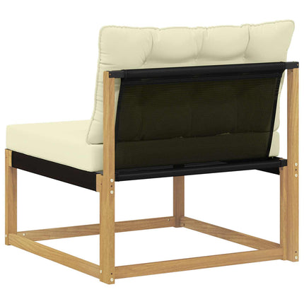 Utomhus Mellansoffa med kudde Vit 79 x 83 x 73 cm stål