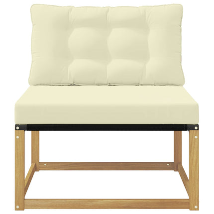 Utomhus Mellansoffa med kudde Vit 79 x 83 x 73 cm stål