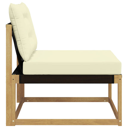 Utomhus Mellansoffa med kudde Vit 79 x 83 x 73 cm stål