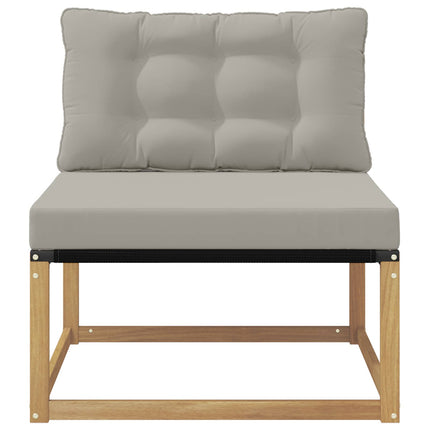 Utomhus Mellansoffa med kudde Vit 79 x 83 x 73 cm stål