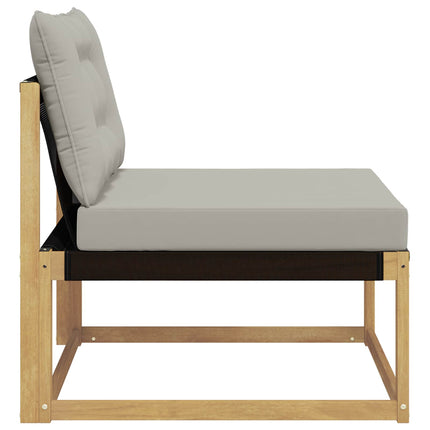 Utomhus Mellansoffa med kudde Vit 79 x 83 x 73 cm stål